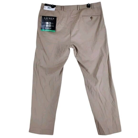 Ralph Lauren Ultraflex Pants Mens 36x30 Chino Classic Fit Beige Taupe Stretch - Picture 6 of 12